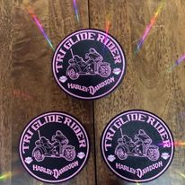 Tri Glide Rider - Harley Iron On Patch
