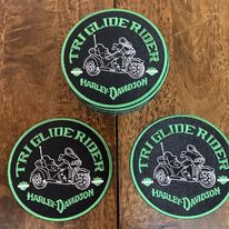 Tri Glide Rider - Harley Iron On Patch
