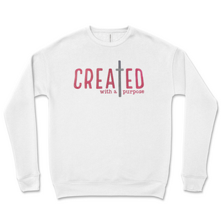 Created With a Purpose – Embroidered Crewneck Sweatshirt