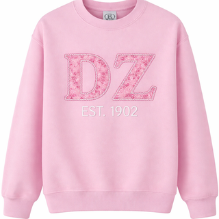 DZ Embroidered Letters Crewneck