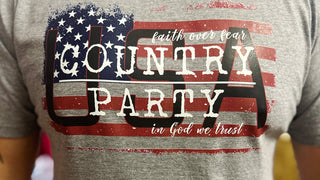 COUNTRY OVER PARTY USA TSHIRT, USA TSHIRT, TRUMP TSHIRT, MEN'S USA SHIRT, COUNTRY OVER PARTY, MENS PATROIT SHIRT