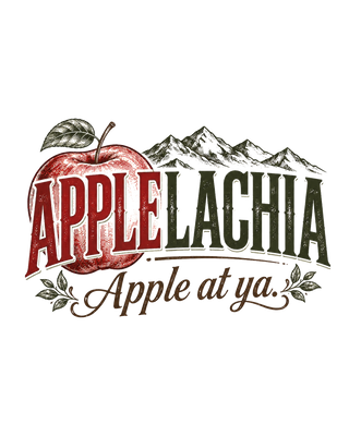 Appalachia Apple at Ya dish towel artwork
