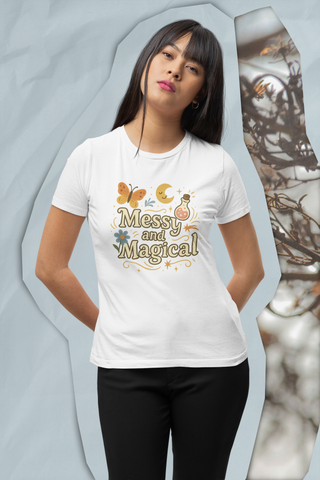 Messy and Magical Ladies Fall/Halloween T-shirt