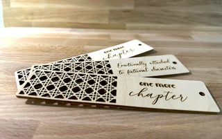Wood Book Marks, Custom Engraving, wood book mark - Durable, 7 inches long, 1.5 inches wide made on Baltic birch wood